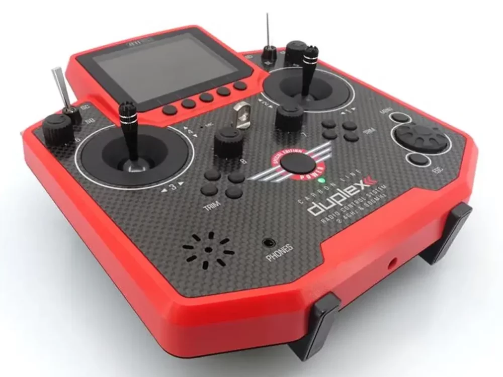 JETI Duplex Handsender DS-12 Special Edition 2023 Carbon Red Multimode inkl. Jeti Duplex R9| #  80001756