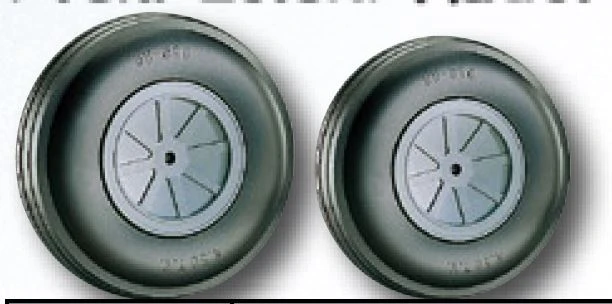 Profil Leicht-Räder für Großmodelle | Light Wheels | 1 Stück | Dubro 600 TL | Außen-Ø 152 mm | Achs-Ø 5 mm | Reifenbreite 49 mm | Felgenbreite 49 mm | 245 g | # 1026747