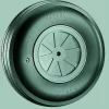 Profil Leicht-Räder für Großmodelle | Light Wheels | 1 Stück | Dubro 450 TL | Außen-Ø 114 mm | Achs-Ø 5 mm | Reifenbreite 35 mm | Felgenbreite 35 mm | 105 g | # 1026712