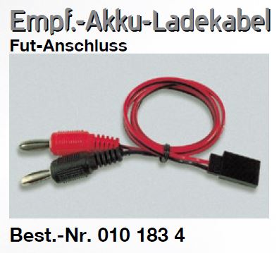 Empfänger-Akku-Ladekabel – Futaba Anschluss | # 0101834