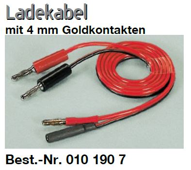 Ladekabel mit 4 mm Goldkontakt | # 0101907