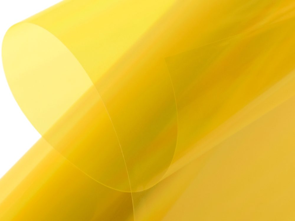 Kavan Bügelfolie TRANSPARENT GELB, 640mm breit, 2m Rolle | # KAV60.12014.2