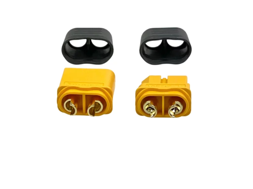 1 Paar Amass XT60 Goldkontaktstecker mit Kappe | # ASXT60