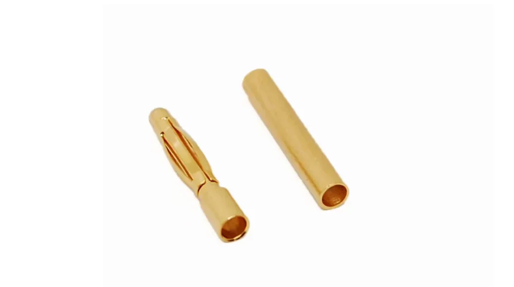 5 Paar 2mm Goldkontaktstecker | # GC2