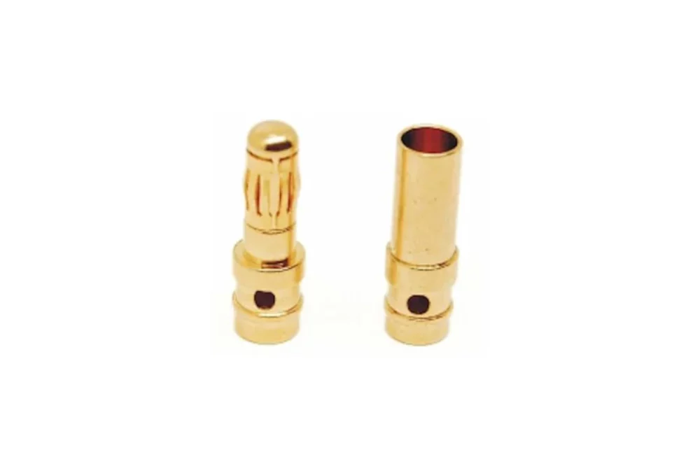 5 Paar 3,5mm Goldkontaktstecker | # GC3.5