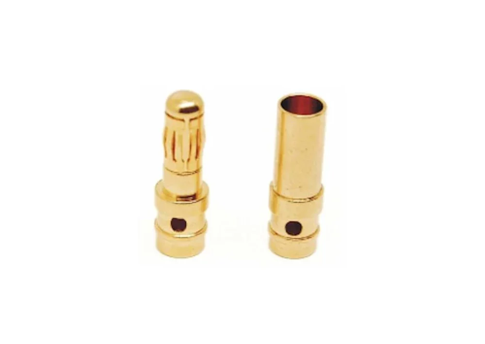 5 Paar 3,5mm Goldkontaktstecker | # GC3.5