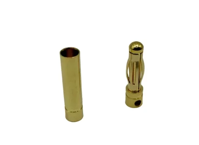 5 Paar 4mm Goldkontaktstecker | # GC4
