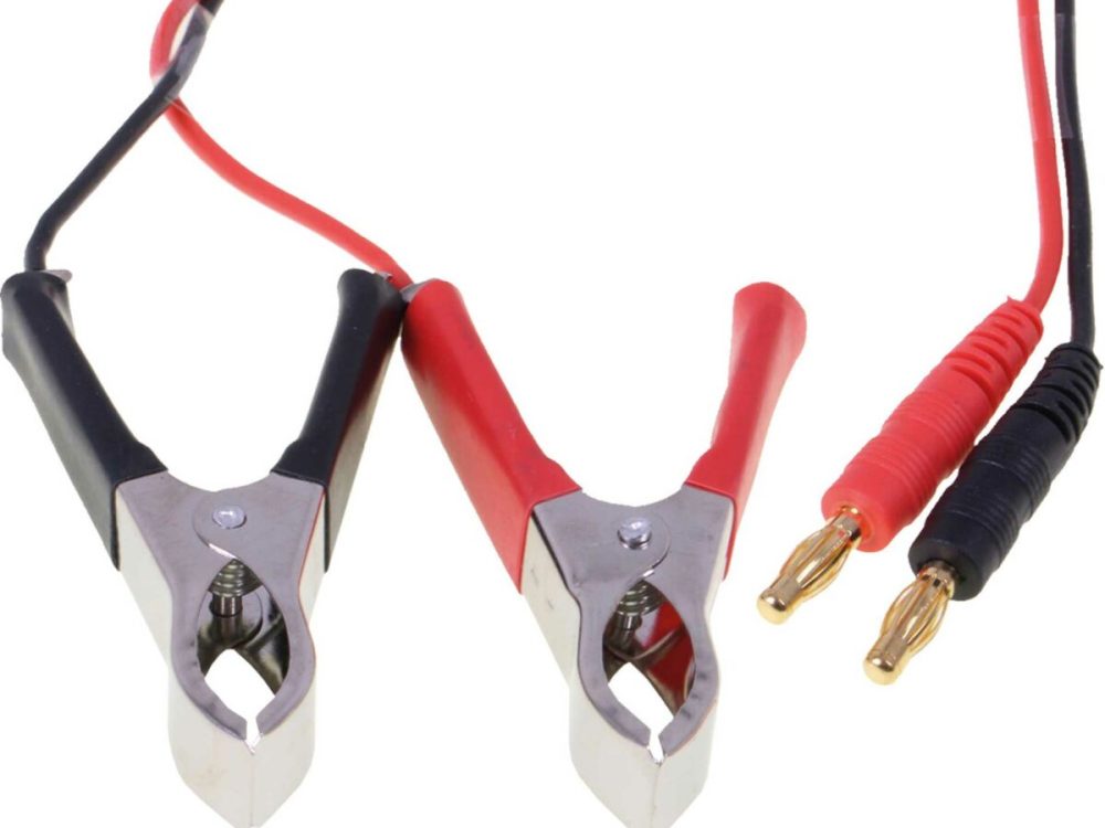 Robbe Modellsport LADEKABEL KROKOKLEMME 18AWG 30CM 1STK. mit Bananenstecker | # 46097