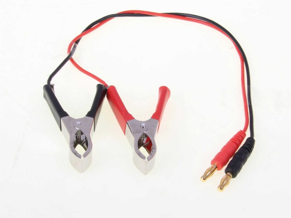 Robbe Modellsport LADEKABEL KROKOKLEMME 18AWG 30CM 1STK. mit Bananenstecker | # 46097