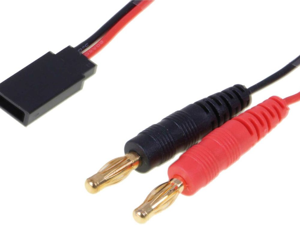 Robbe Modellsport LADEKABEL RX Graupner 20AWG/0,5MM² 50CM mit Bananenstecker 1Stk. | # 46104