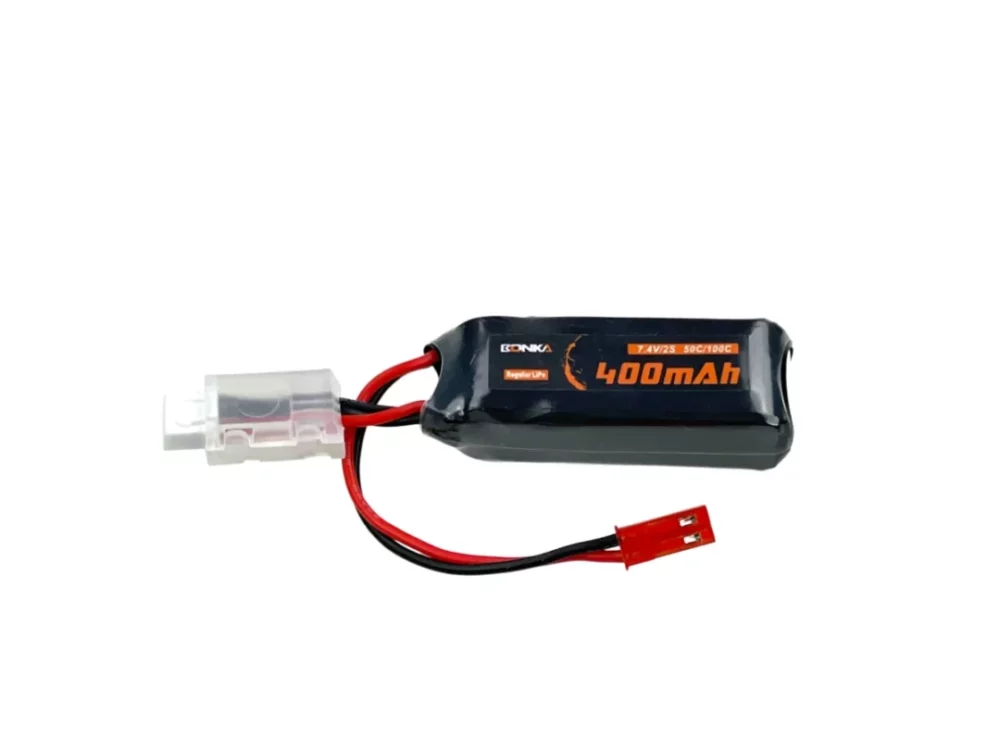 Bonka Lipo Akku 400mAh 7,4V 2S 50C JST-Rot OMP M1 | # BQ50-0400-2JST