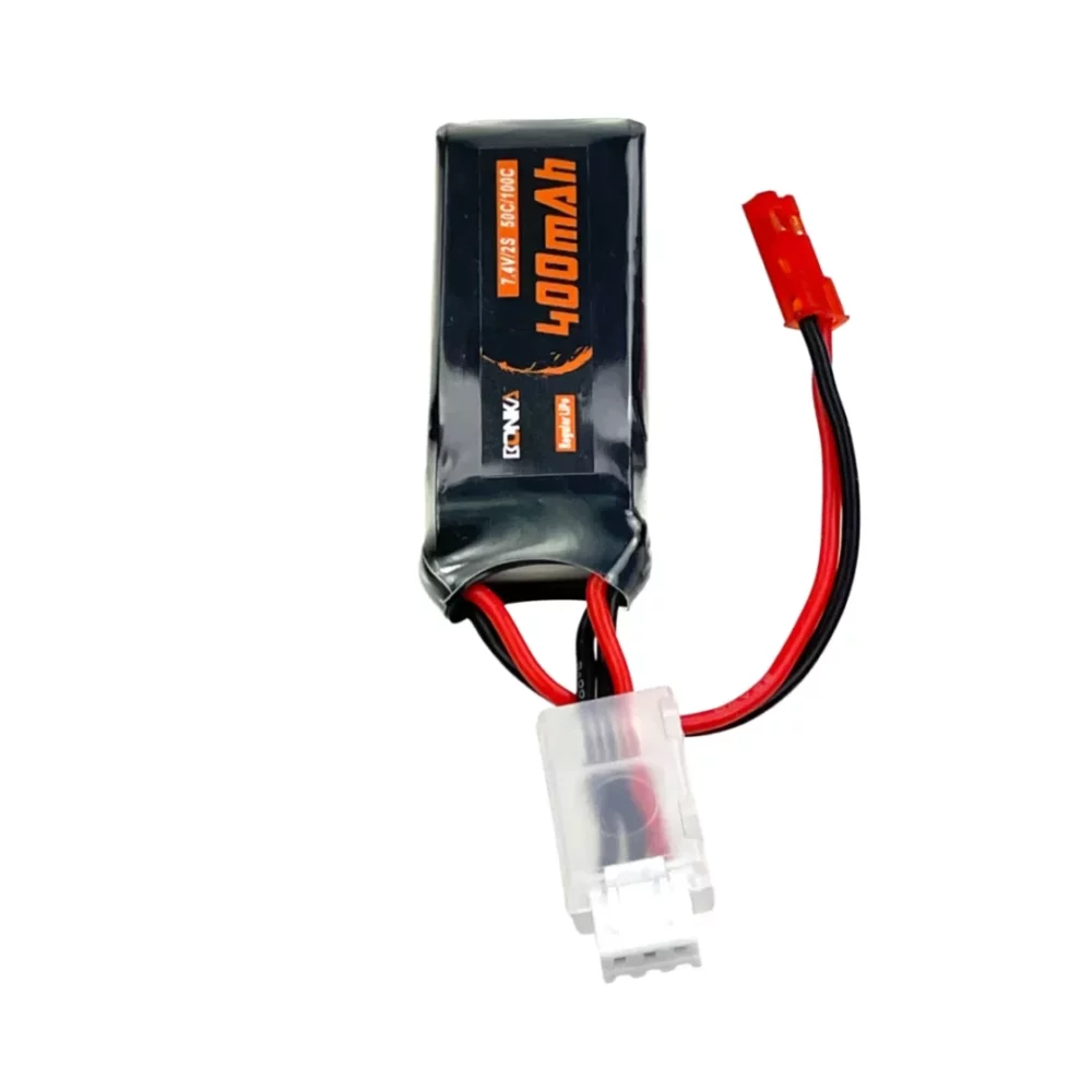 Bonka Lipo Akku 400mAh 7,4V 2S 50C JST-Rot OMP M1 | # BQ50-0400-2JST