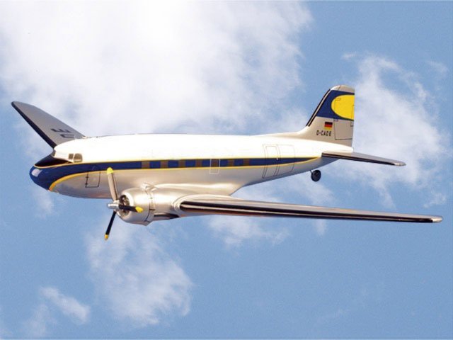 VQ Model Douglas DC-3 (weiß-blau) / 1800mm | # C8591