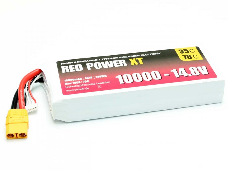 RED POWER LiPo Akku RED POWER XT 10000 – 14,8V | # 15451