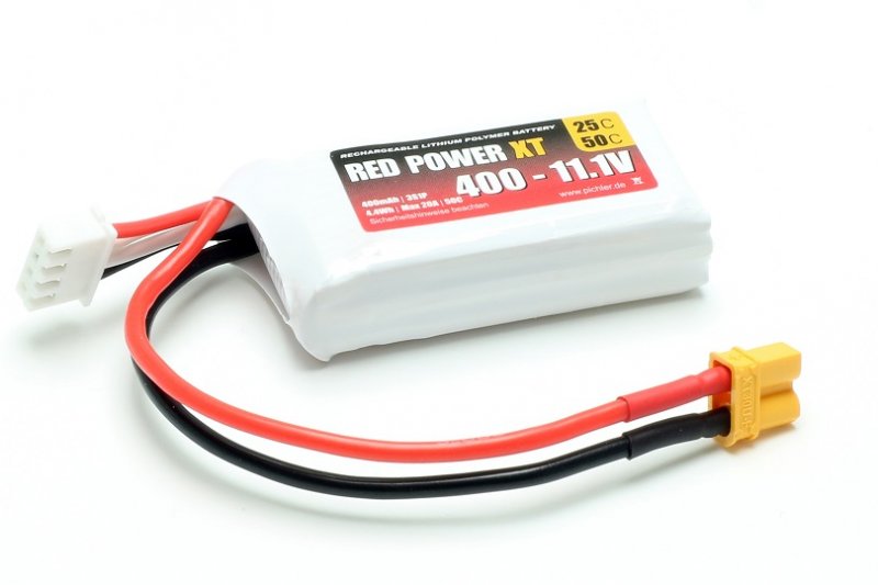RED POWER LiPo Akku RED POWER XT 400 - 11