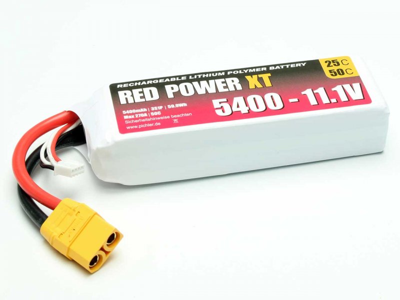 RED POWER LiPo Akku RED POWER XT 5400 - 11