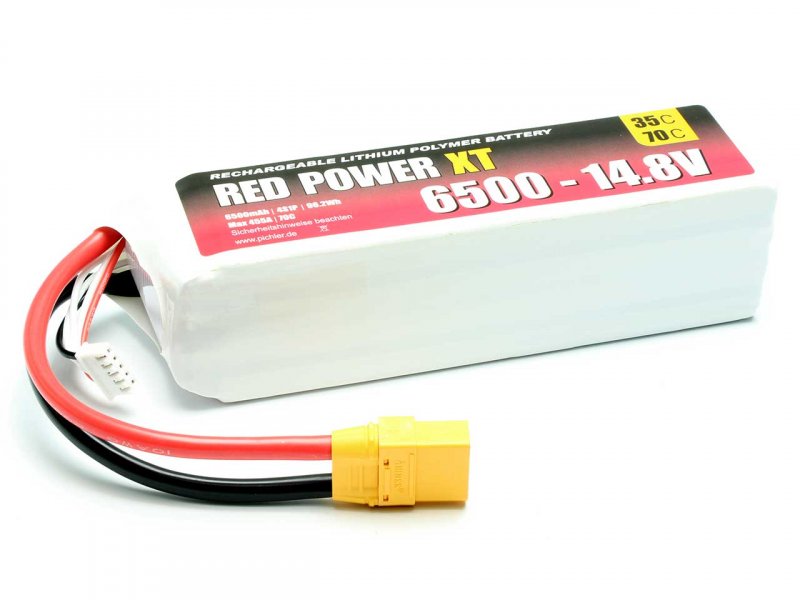 RED POWER LiPo Akku RED POWER XT 6500 – 14,8V | # 15444