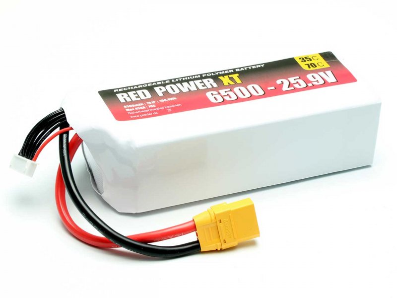 RED POWER LiPo Akku RED POWER XT 6500 – 25.9V | # 15447