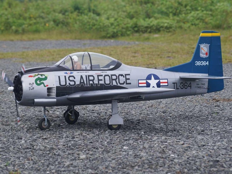 VQ Model T-28 Trojan (silber/blau) / 1770mm | # 15396