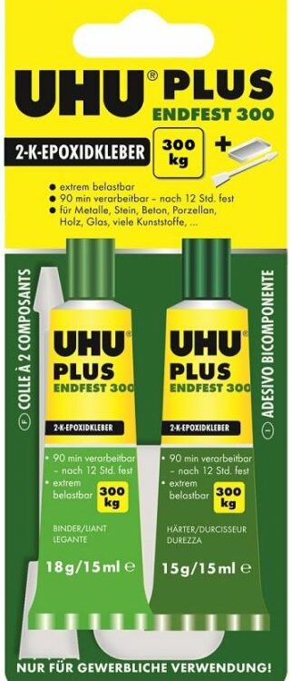 UHU plus endfest 2-K-Epoxidharzkleber / 33 Gramm | # C9194