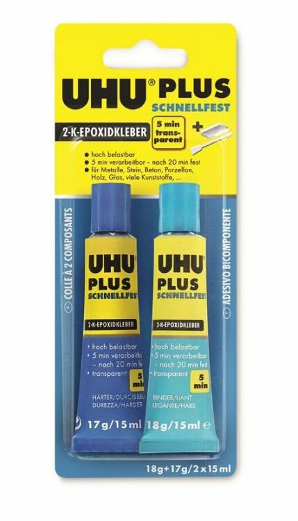 UHU plus schnellfest 2-K-Epoxidharzkleber / 35 Gramm | # C9196