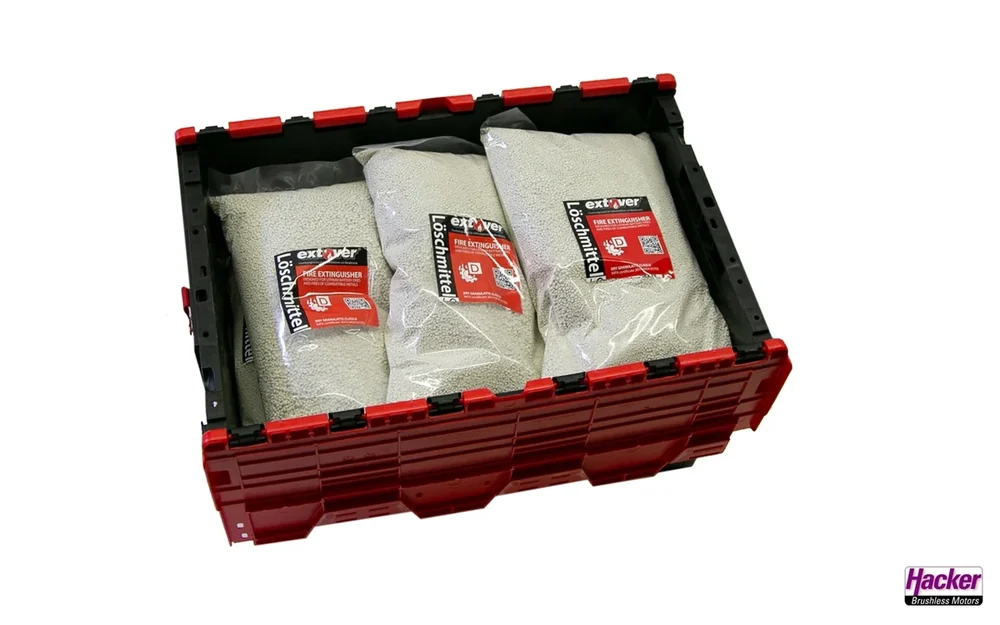 Mehrweg Sicherheitsbox für Lithium Akkus mit 45l Extover | # 28201400