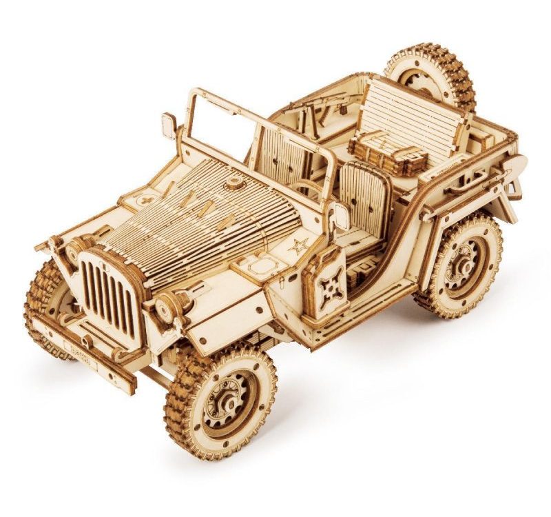 Robotime Army Jeep (Lasercut Holzbausatz) | # C1954