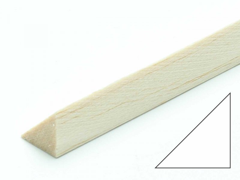 PICHLER Balsa Dreikantleiste 10 x 10 x 1000mm rechtwinklig (VE=12St.) | # 15352