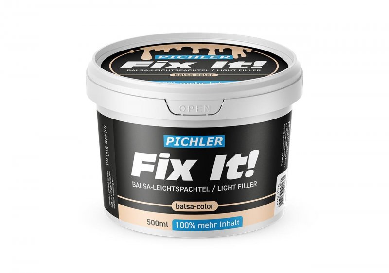 PICHLER Balsa Leichtspachtel / Lite Filler (balsa color) / 500ml | # 15376