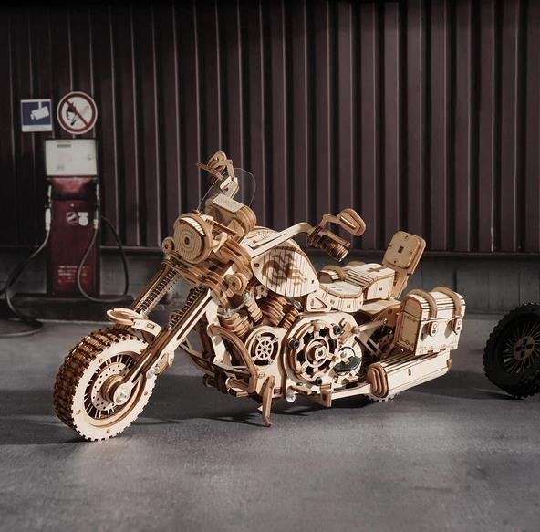 Robotime Cruiser Motorrad (Lasercut Holzbausatz) | # 15285