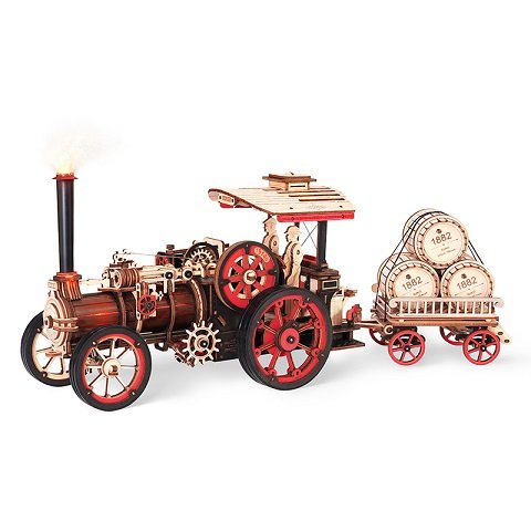 Robotime Dampfmaschine (Lasercut Holzbausatz) | # 18207