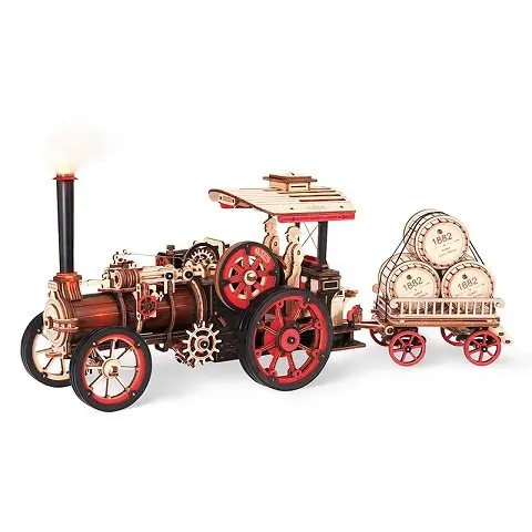 Robotime Dampfmaschine (Lasercut Holzbausatz) | # 18207