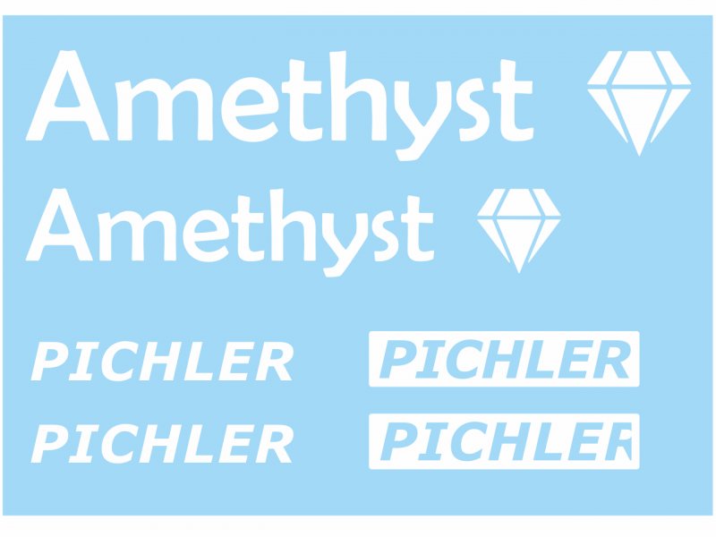 PICHLER Dekorsatz Amethyst (weiß) | # 18250