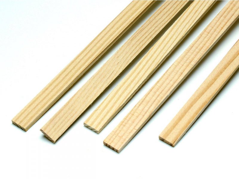 PICHLER Kiefern Leisten 5.0 x 6.0 x 1000 mm (VE=10St.) | # 17543