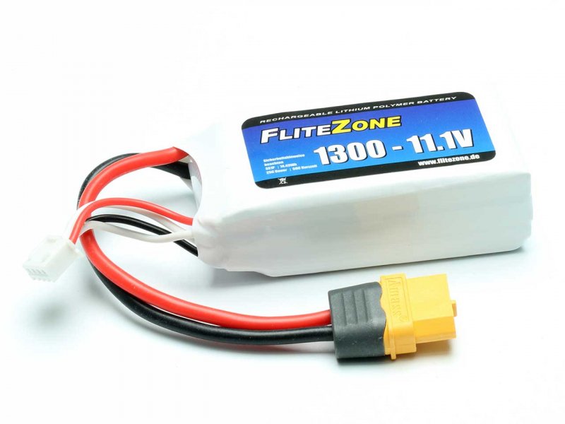 FliteZone LiPo Akku FliteZone 1300 – 11,1V + XT60 | # 15466