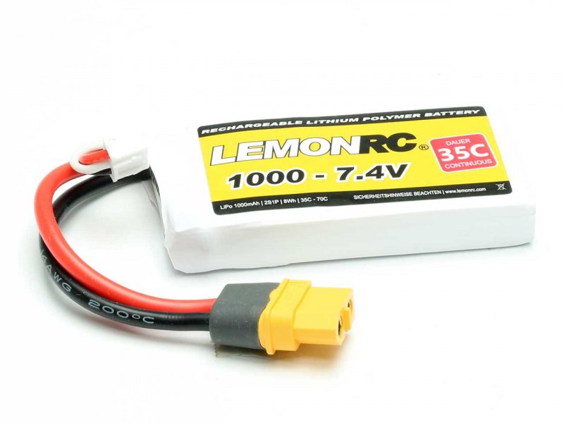 LEMONRC LiPo Akku LEMONRC 1000 – 7.4V (35C) | # 15708