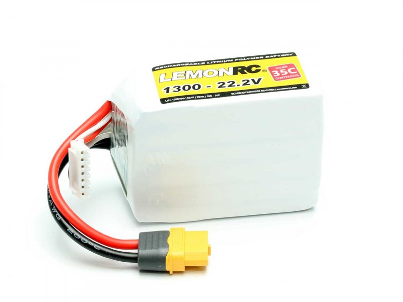 LEMONRC LiPo Akku LEMONRC 1300 – 22.2V (35C) | # 15744