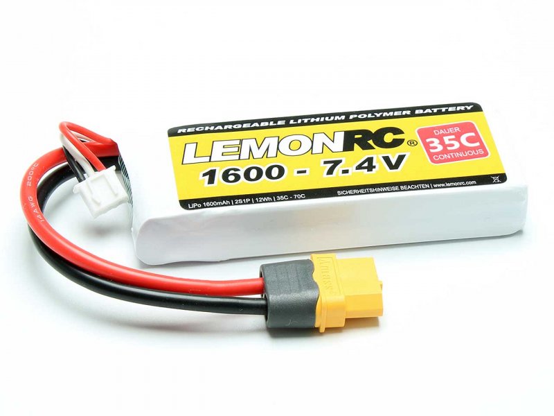 LEMONRC LiPo Akku LEMONRC 1600 – 7.4V (35C) | # 15713