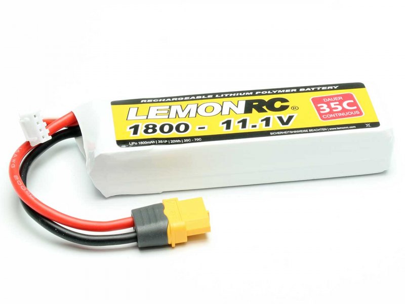 LEMONRC LiPo Akku LEMONRC 1800 – 11.1V (35C) | # 15717
