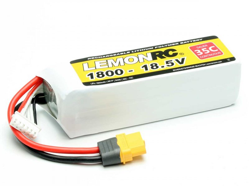 LEMONRC LiPo Akku LEMONRC 1800 – 18.5V (35C) | # 15747