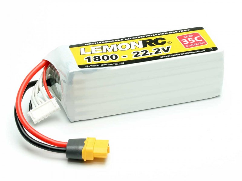 LEMONRC LiPo Akku LEMONRC 1800 – 22.2V (35C) | # 15748