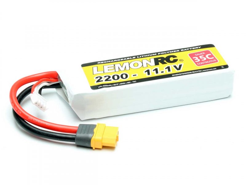 LEMONRC LiPo Akku LEMONRC 2200 – 11.1V (35C) | # 15720