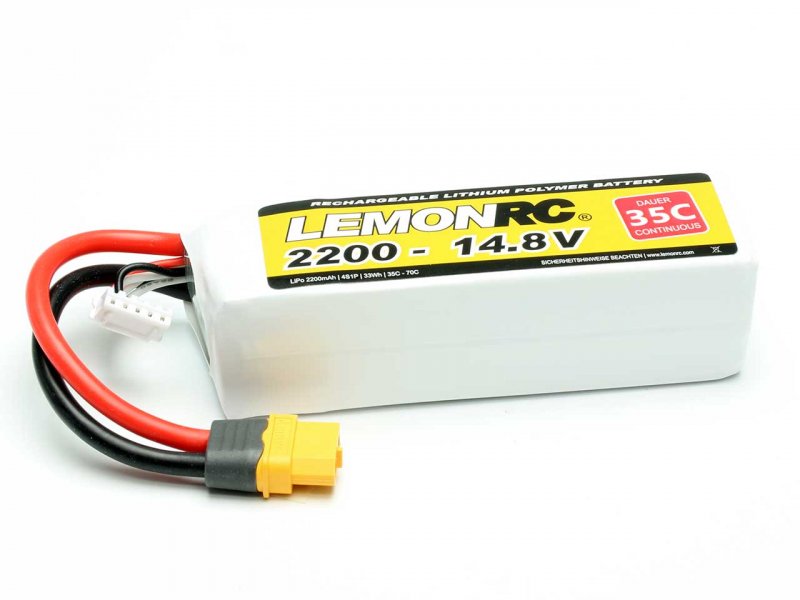 LEMONRC LiPo Akku LEMONRC 2200 – 14.8V (35C) | # 15721