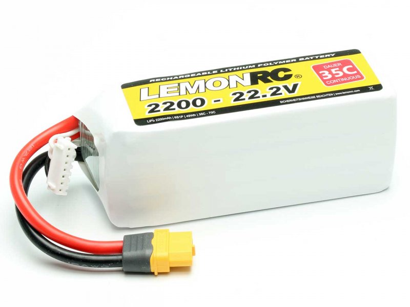 LEMONRC LiPo Akku LEMONRC 2200 – 22.2V (35C) | # 15750