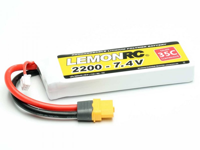LEMONRC LiPo Akku LEMONRC 2200 – 7.4V (35C) | # 15719