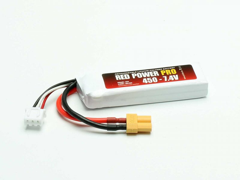 RED POWER LiPo Akku RED POWER PRO 450 – 7,4V | # 19123
