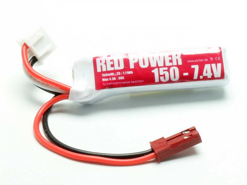 RED POWER LiPo Akku RED POWER XT 150 – 7.4V | # 17031