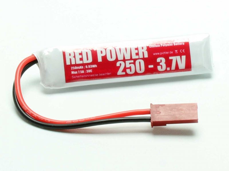 RED POWER LiPo Akku RED POWER XT 250 – 3.7V | # 17032