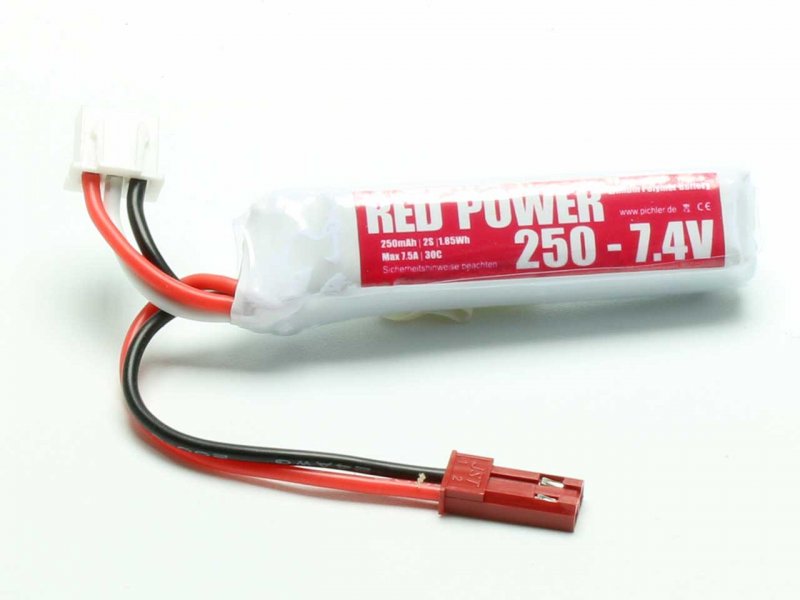 RED POWER LiPo Akku RED POWER XT 250 – 7.4V | # 17033