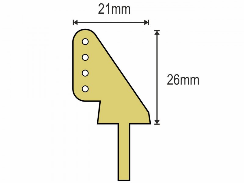 PICHLER Ruderhörner CNC 26mm (VE=10St.) | # C5202